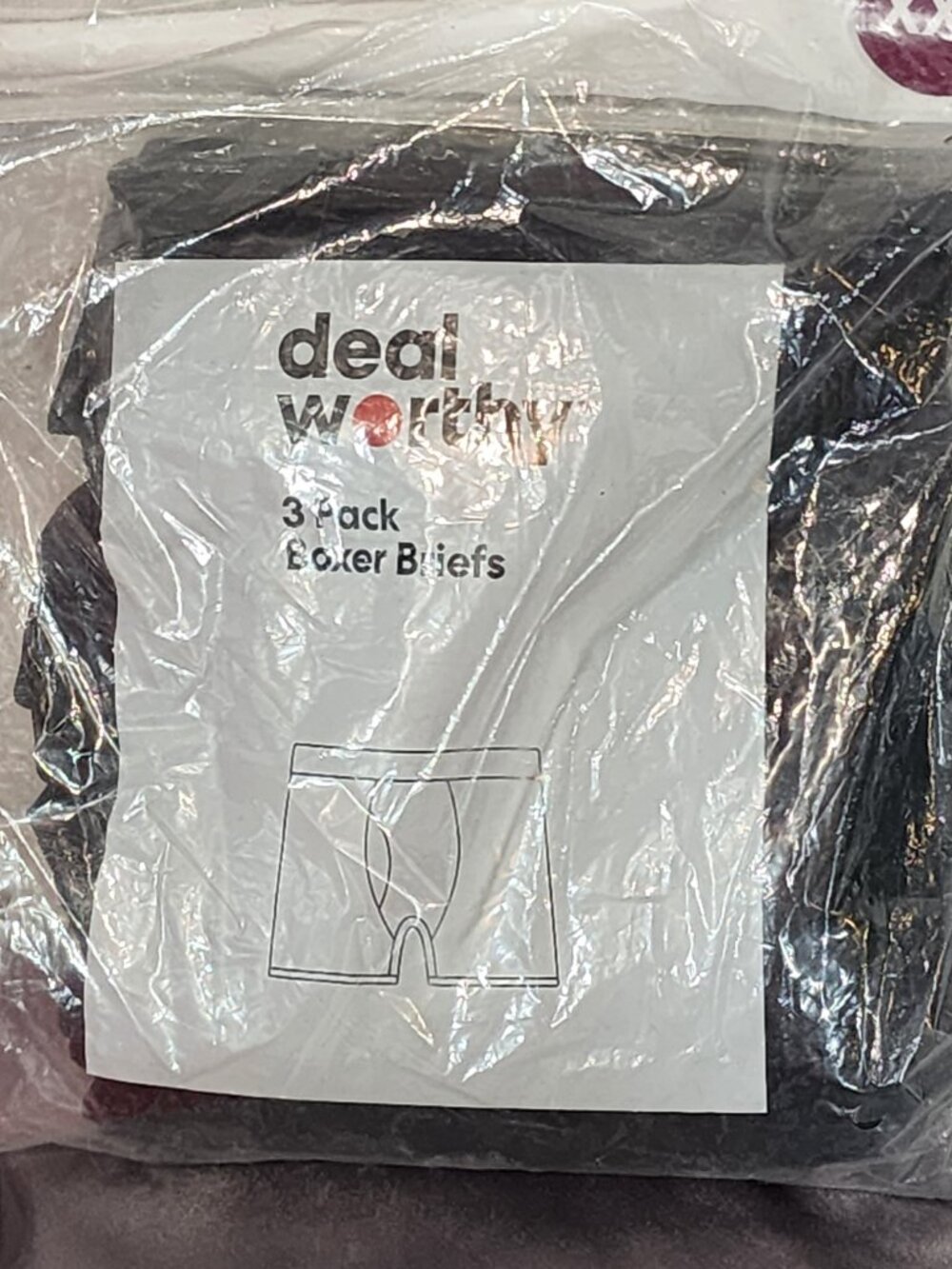 Deal Worthy Black Cotton Recycled Poly 3pk X 2 Boxer Briefs 6 Pair Total Sz XXL - Picture 11 of 16